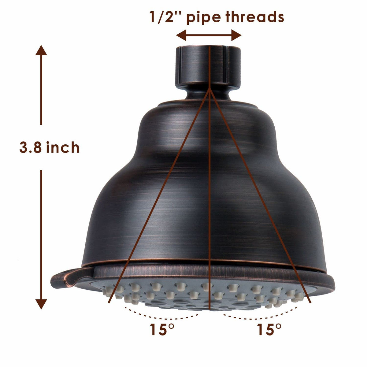 High Pressure Shower Head (showerhead / Oil Rubbed Bronze)