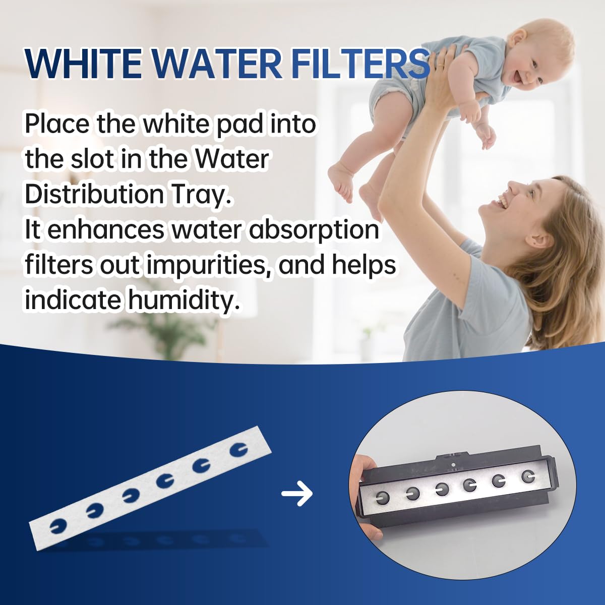 GA10 Humidifier Vapor Pad Compatible with GFI #7900 Humidifiers 570 570M 570A 2 Packs