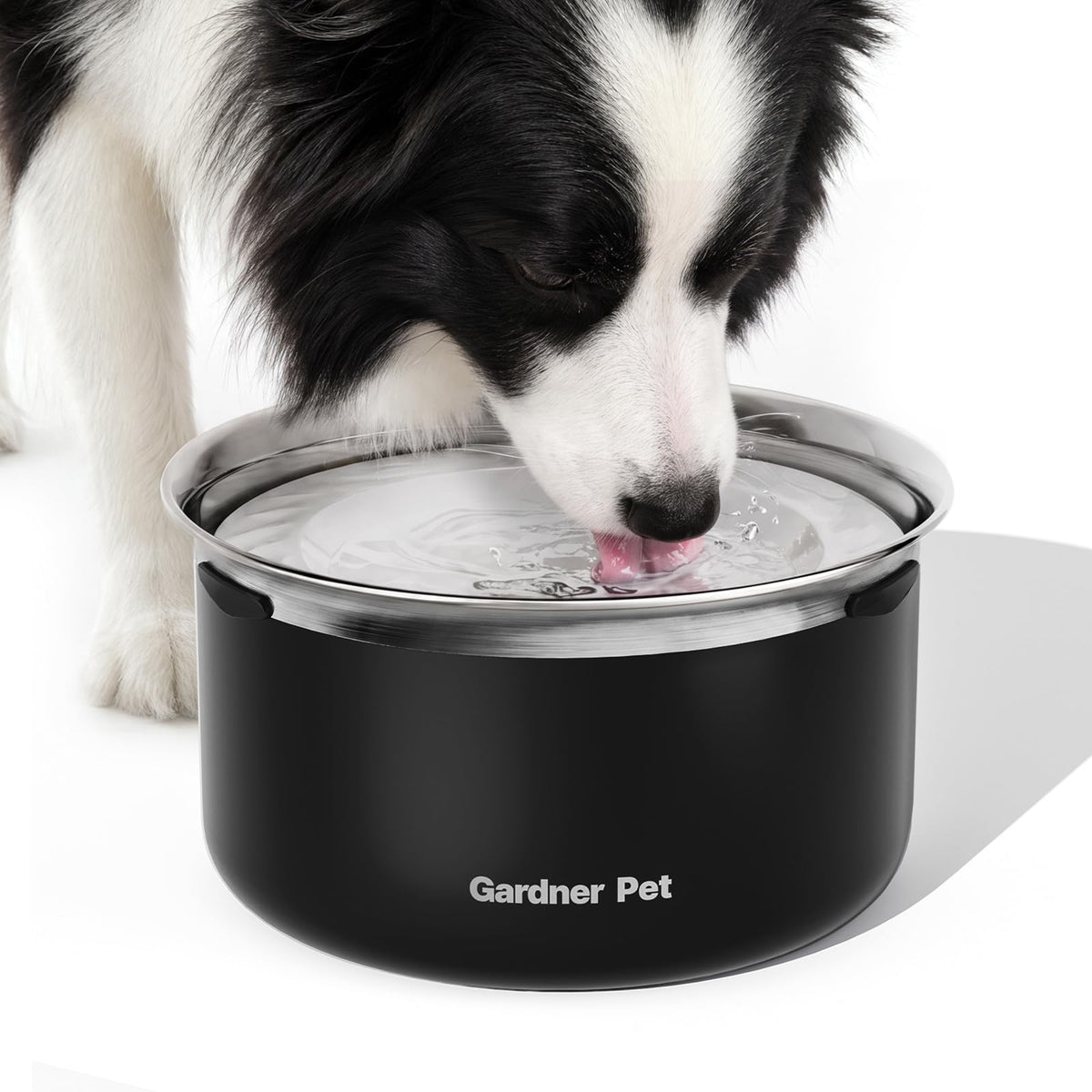 Dog Bowls 1 Gallon (Black / Large (3.85L))