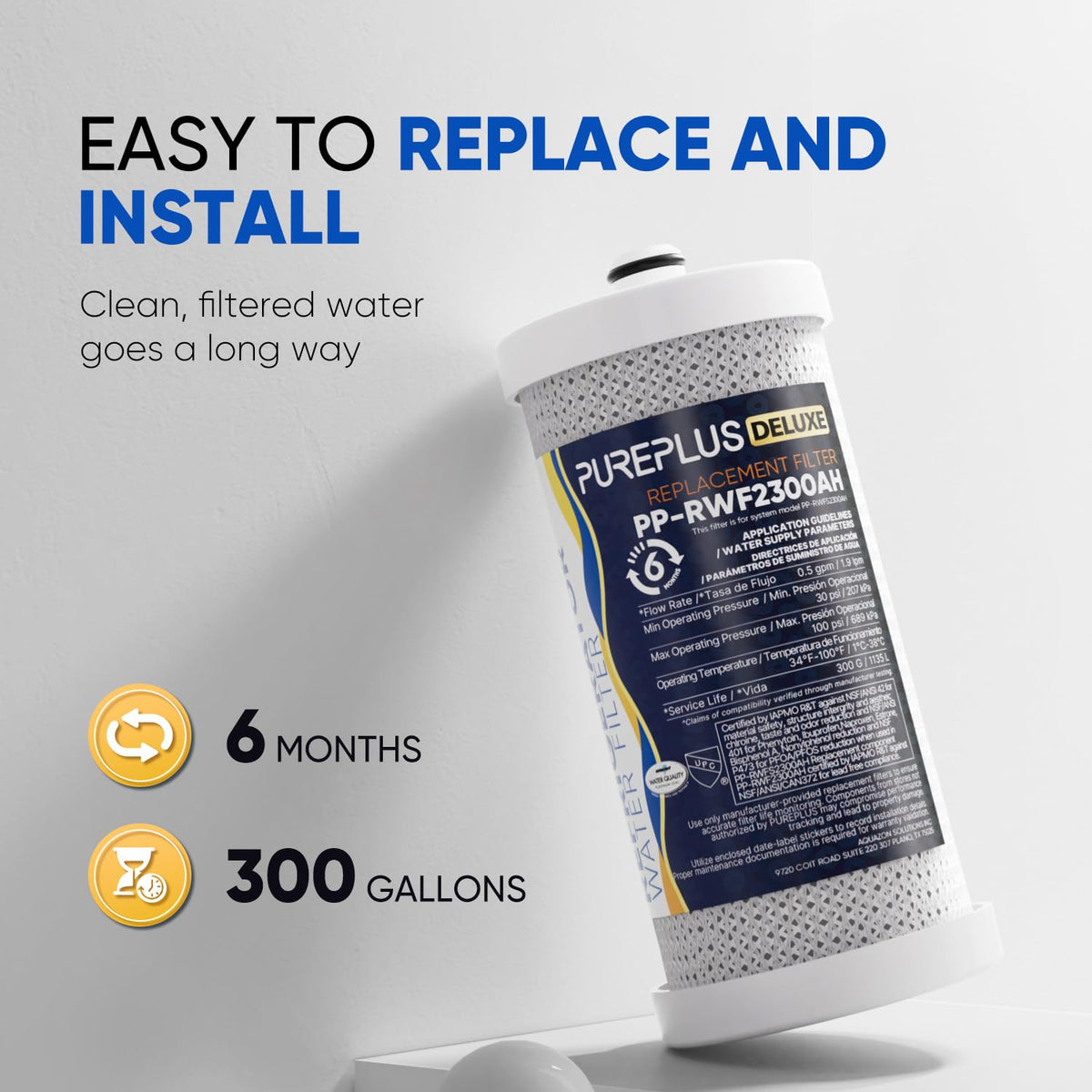 WF1CB Replacement for WFCB Refrigerator Water Filter 6Pack (6 Count (Pack of 1))