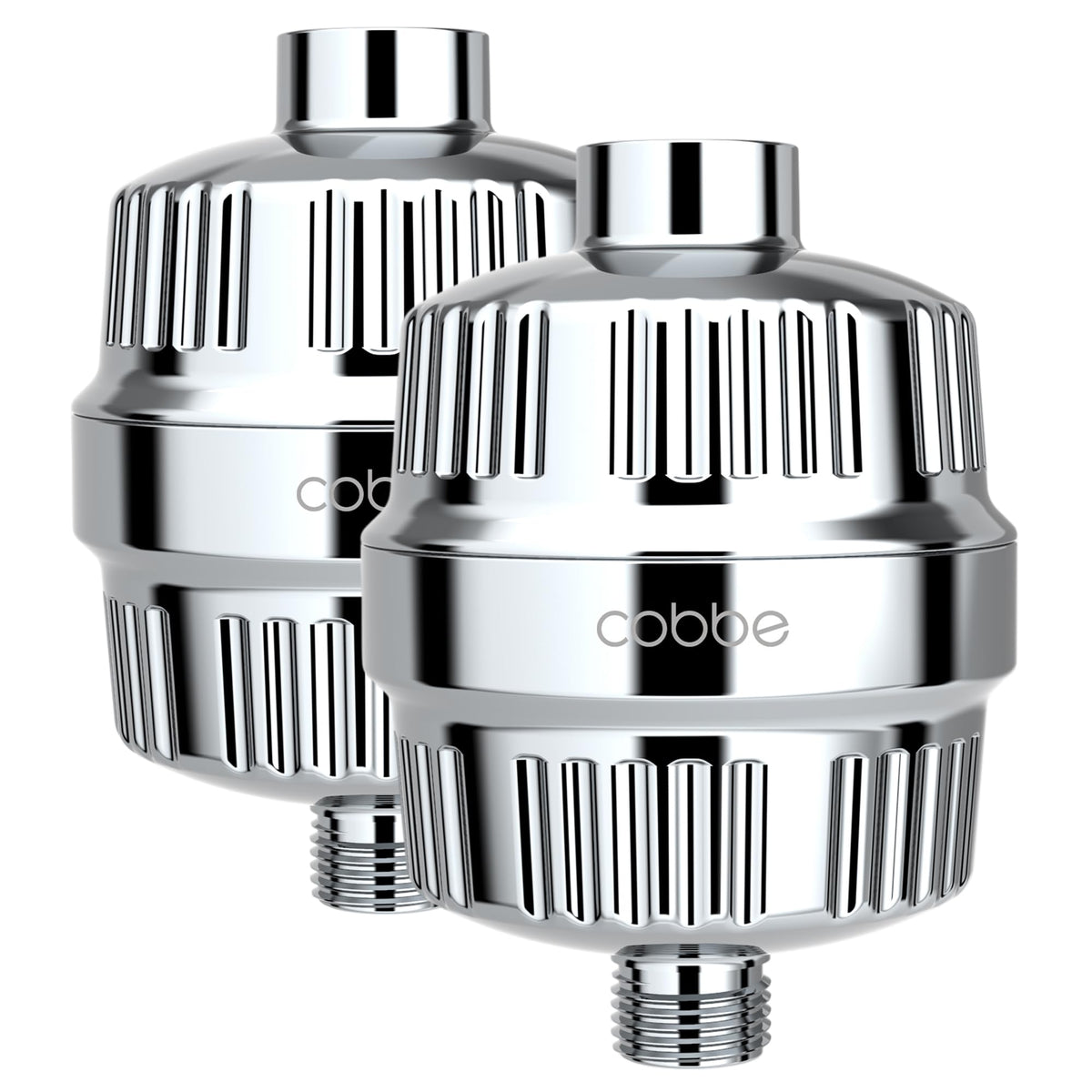 HD HEAVY DUTY High Output Shower Filter 2 Pack (Shower Filter x 2 Chrome)