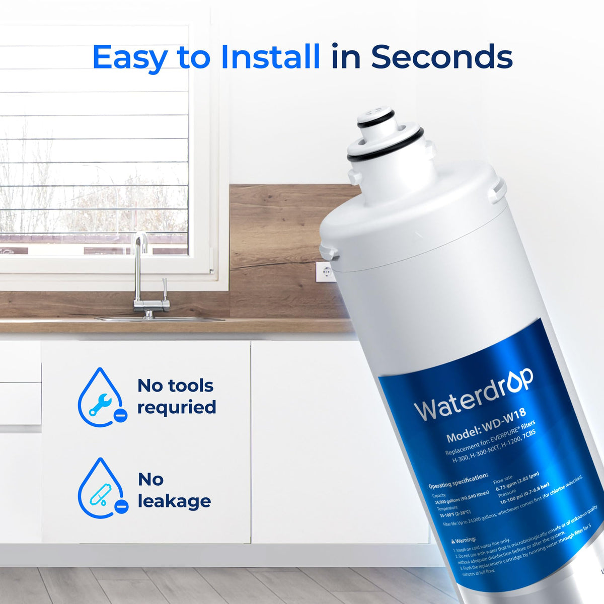 H 300 Water Filter Replacement for Pentair® Everpure H