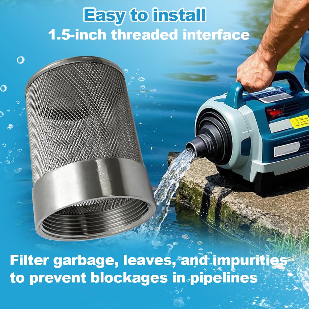1.5inch SUS304 stainless steel filter head with internal thread diameter of 46mm connected to DN40 1.5 (1.5 Inch)