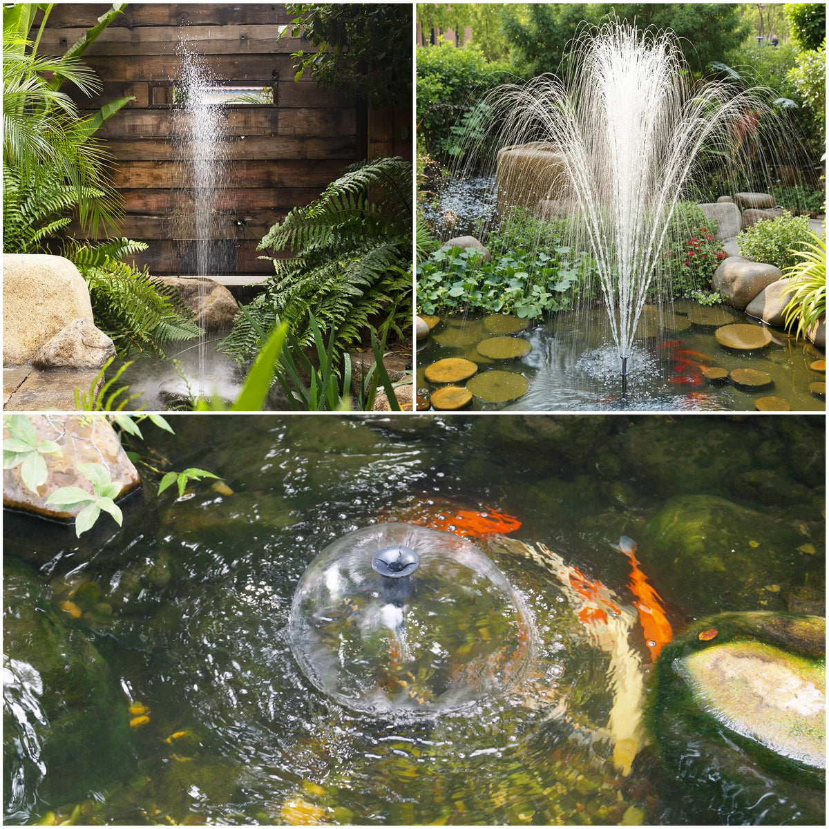 30W Solar Pond Pump with Pond Filter for Ponds up to 600 Gallons (30W)