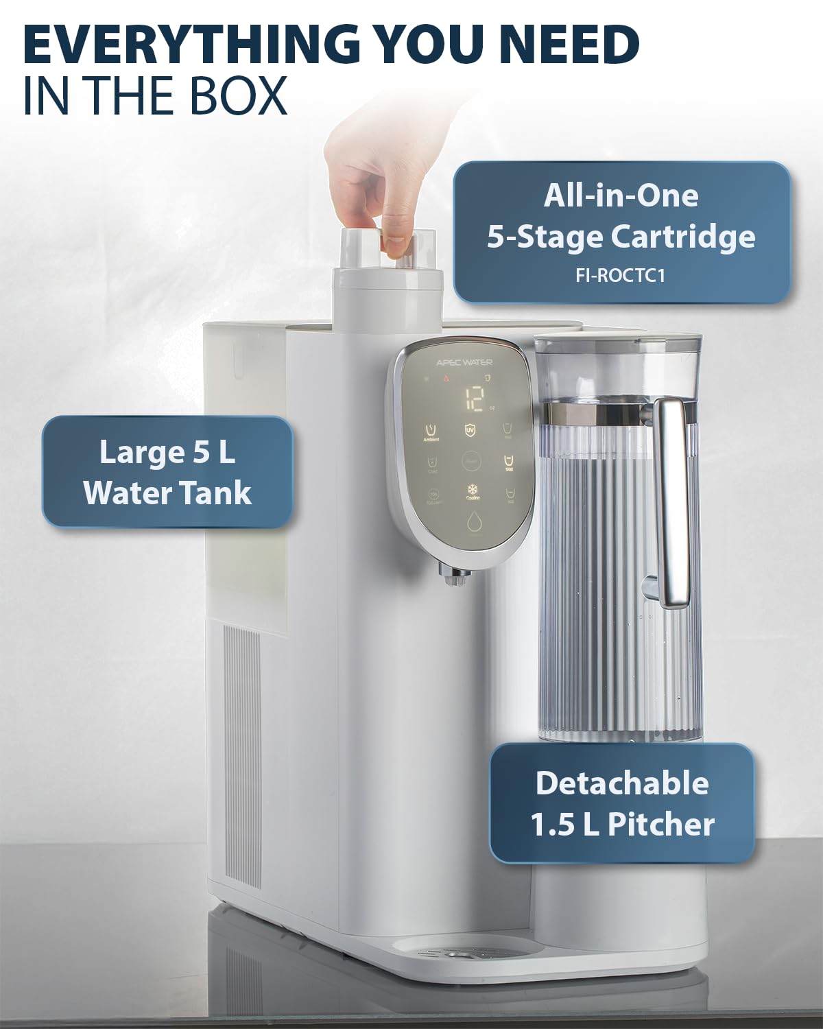 ROCT C1 Countertop Reverse Osmosis Water Filter (Countertop RO System)
