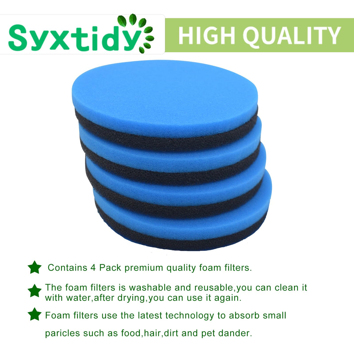 4 Pack Filters Replacement for Bissell Febreze Style 1214 (4Pack 12141 Filters)