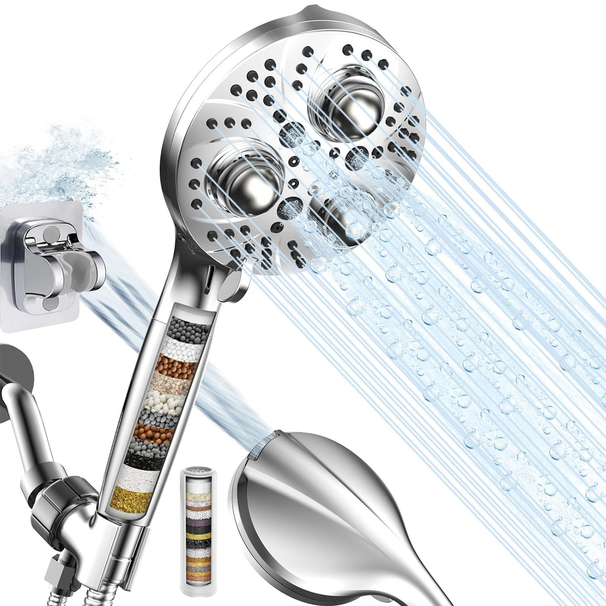 Filtered Handheld Shower Head (Premium Chome)