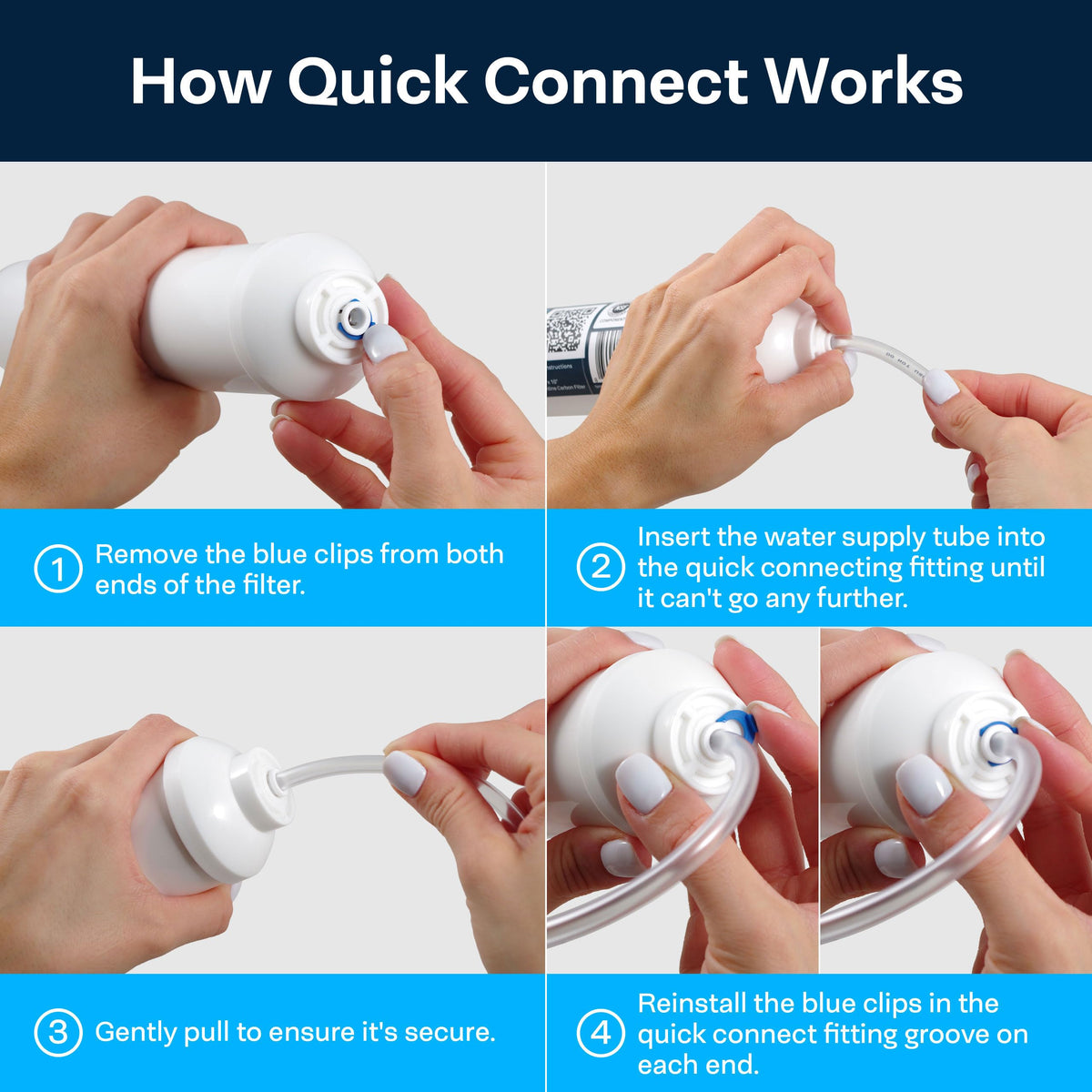 SP IM120QC Alkaline Carbon Inline Water Filter 1 (1/4" Quick-Connect)