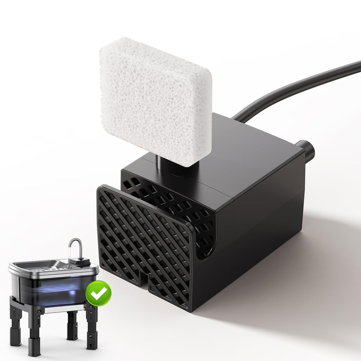 FN W25 Dog Water Fountain Pump (Black)