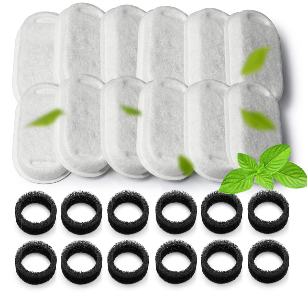 Cat Water Fountain Filter 24Pcs Fit 101oz