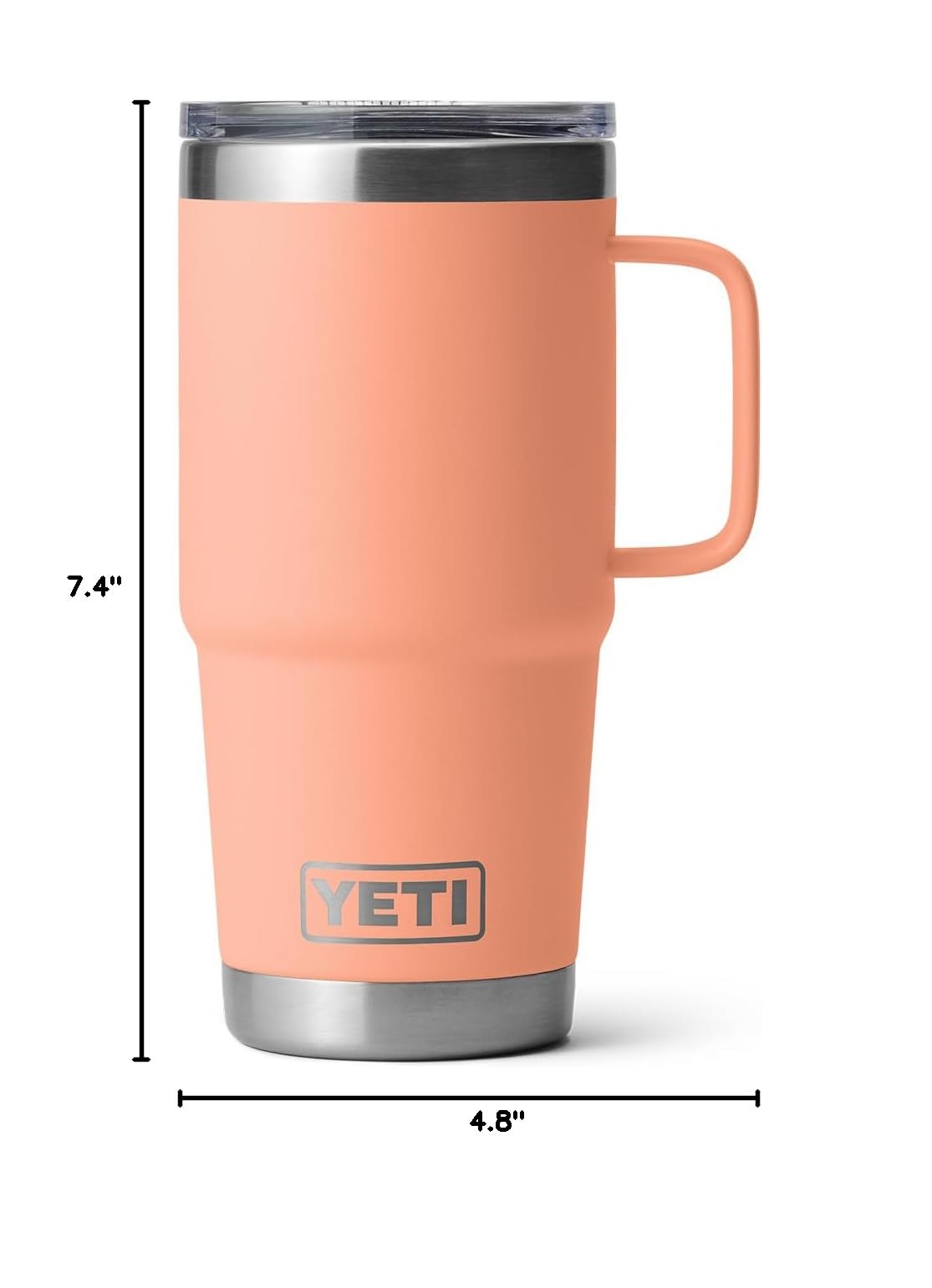 Rambler 20 oz Travel Mug (Lowcountry Peach)