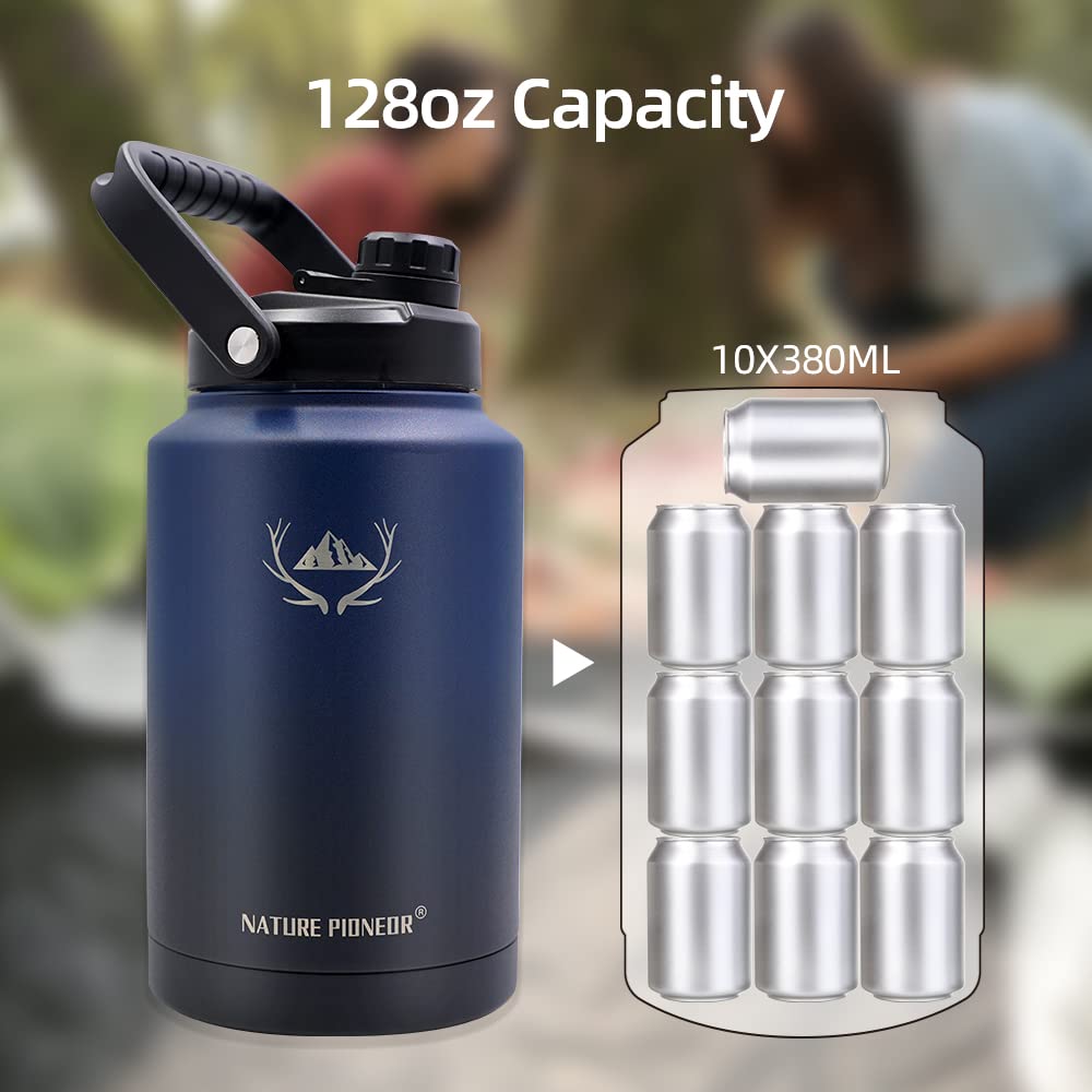 1 Gallon 128oz (Navy Blue / 128 Ounces)