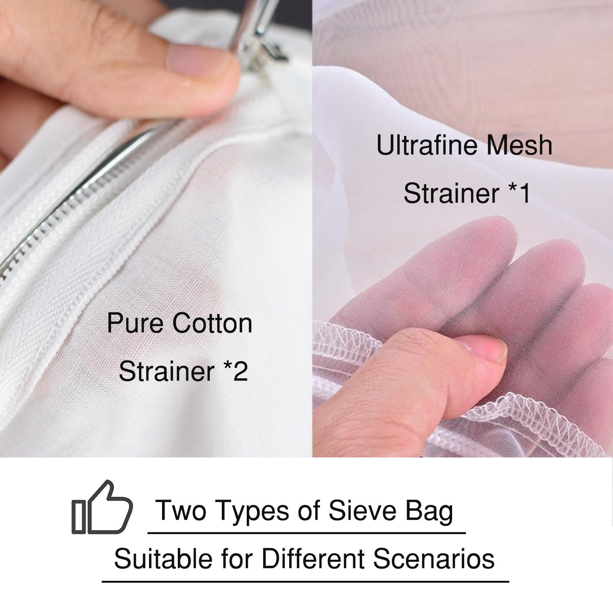 Nut Milk Bag Strainer (L / Strainer Bag*5)