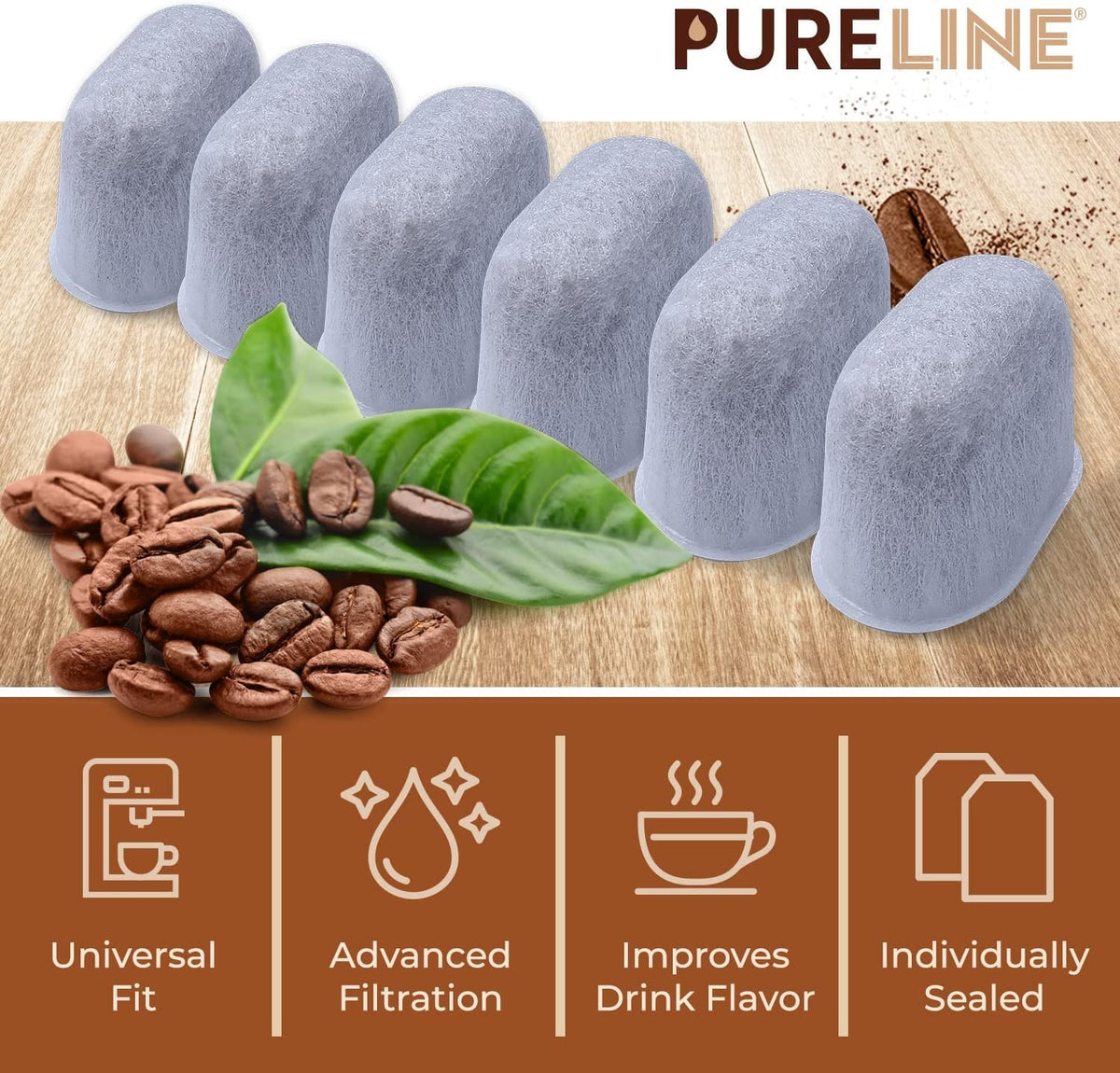 Cuisinart® Coffee Filter Replacement by Pureline (6-Pack)