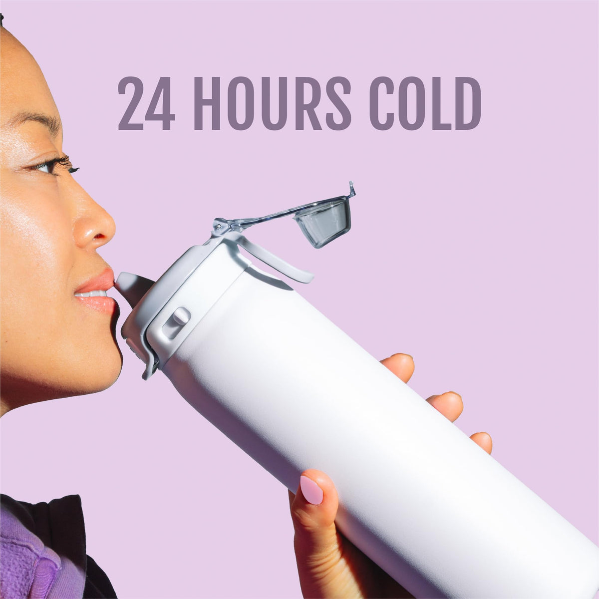 Pop & Fill 22oz Stainless Water Bottle (22oz / Serene Blooms)
