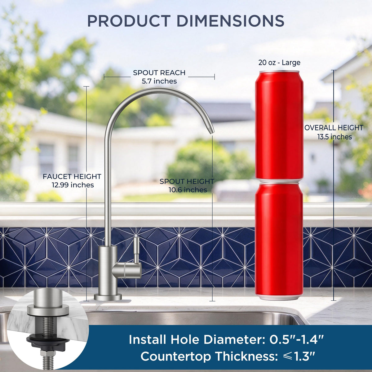 Drinking Water Faucet (Stainless Steel)
