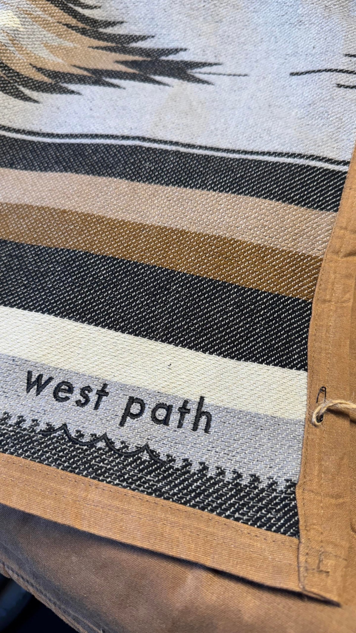 Waxed Canvas Camping Blanket & Bedroll (Brown Diamond / X-Large)