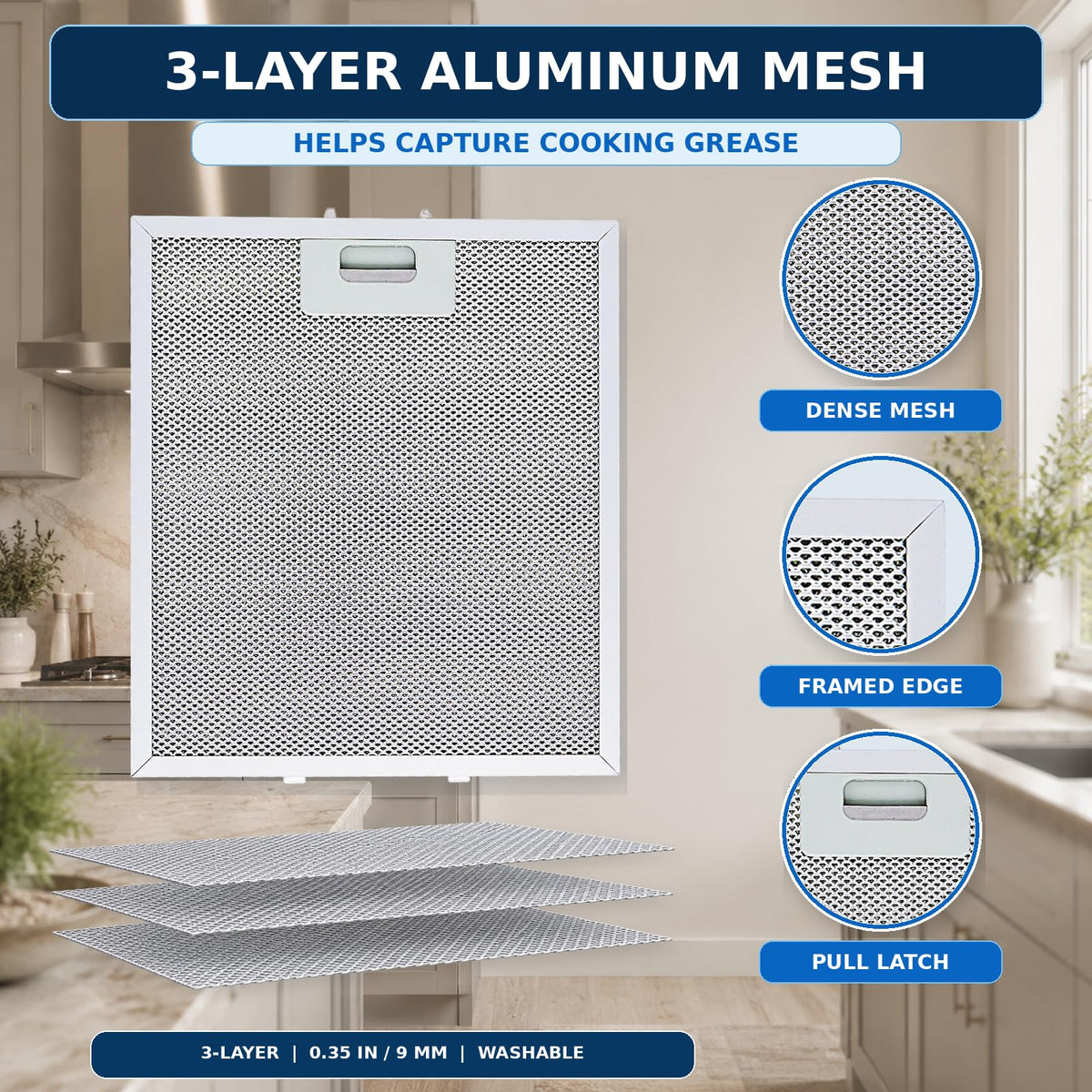 Range Hood Filter 10 1 (10-1/2" X 12" X 0.35")