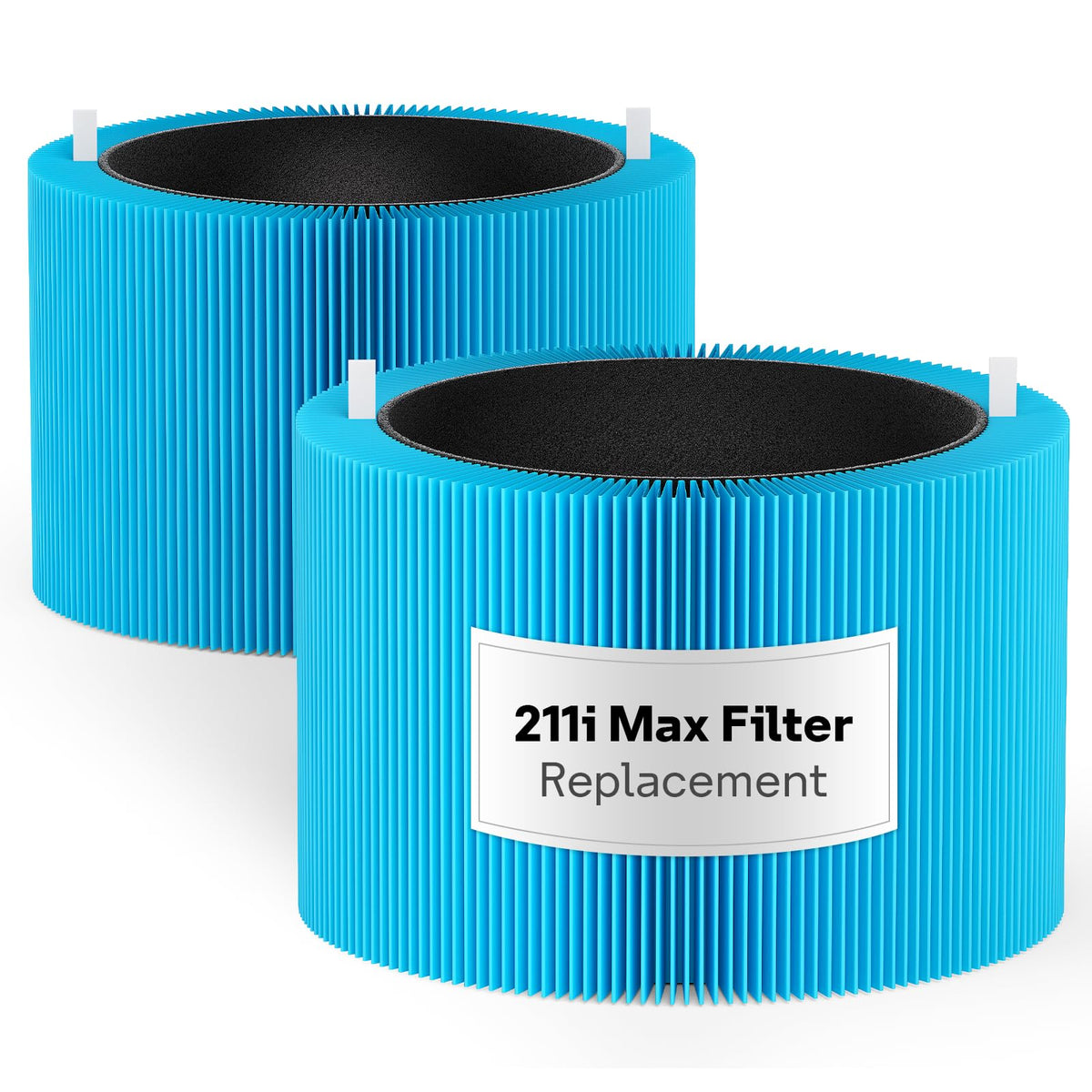 F2MAX AllergenBlock Filter for Blueair Blue Pure 211i Max Air Purifier (Blue - 2 Pack)
