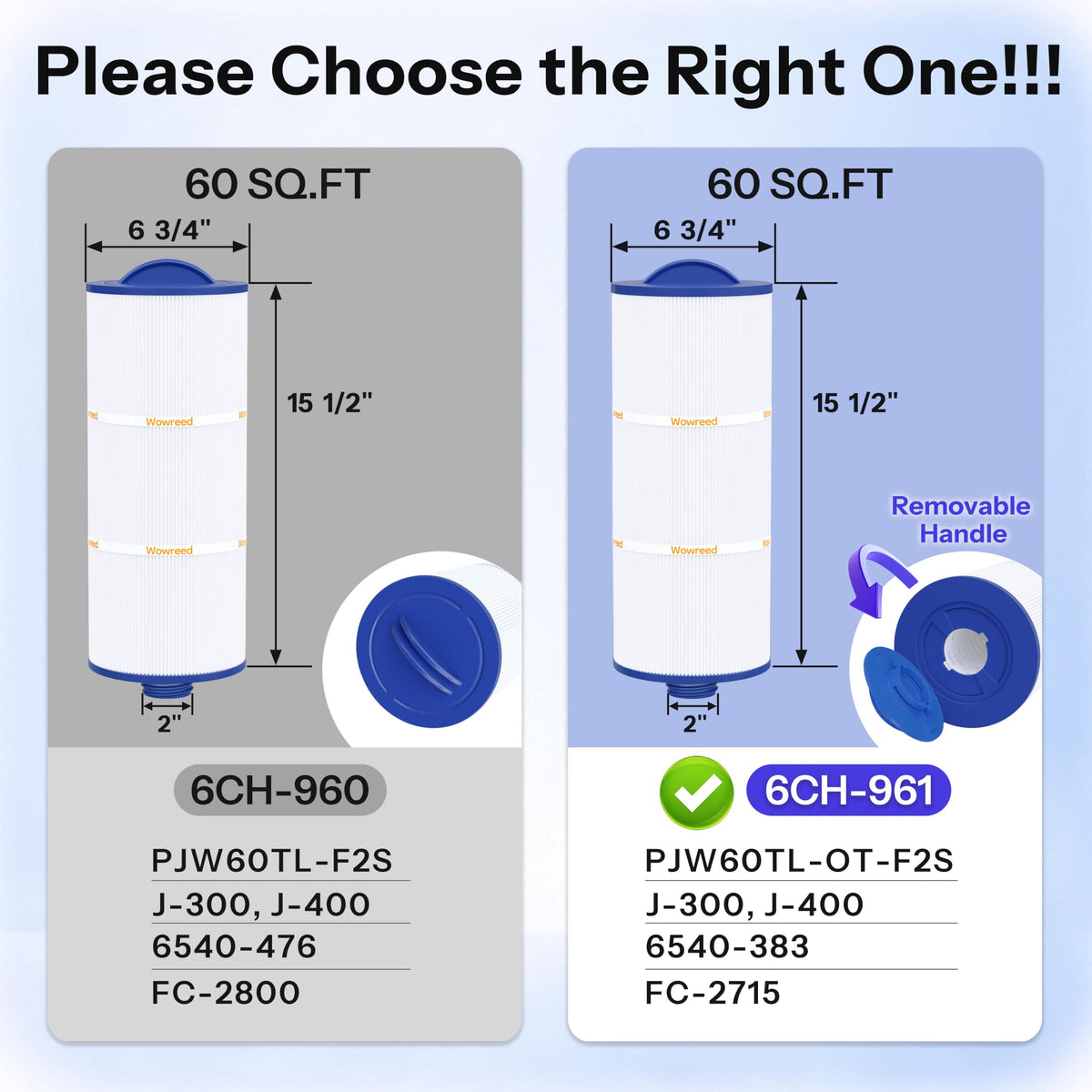 Spa Filter Compatible with 6CH