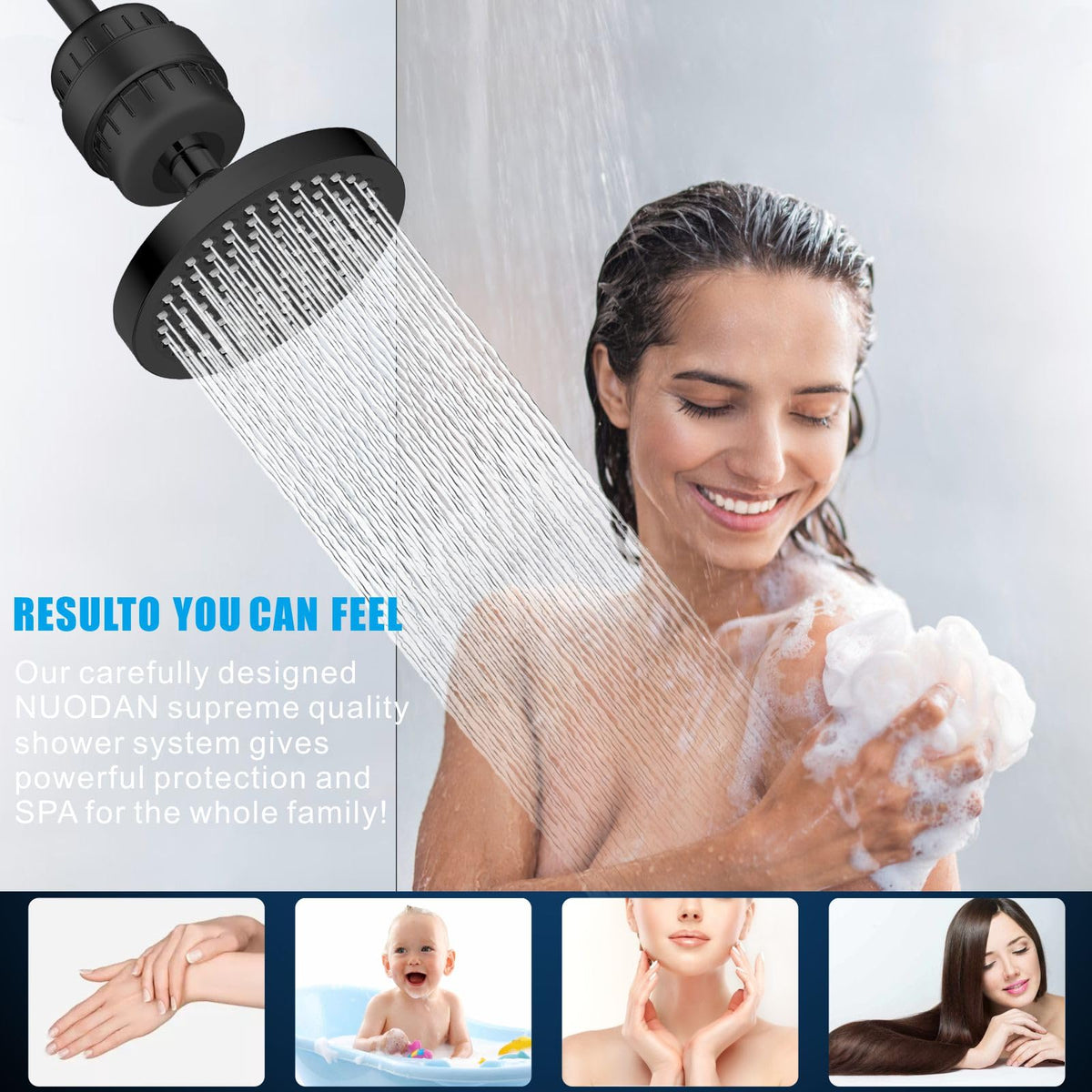 Filtered Shower Head (Matte Black)