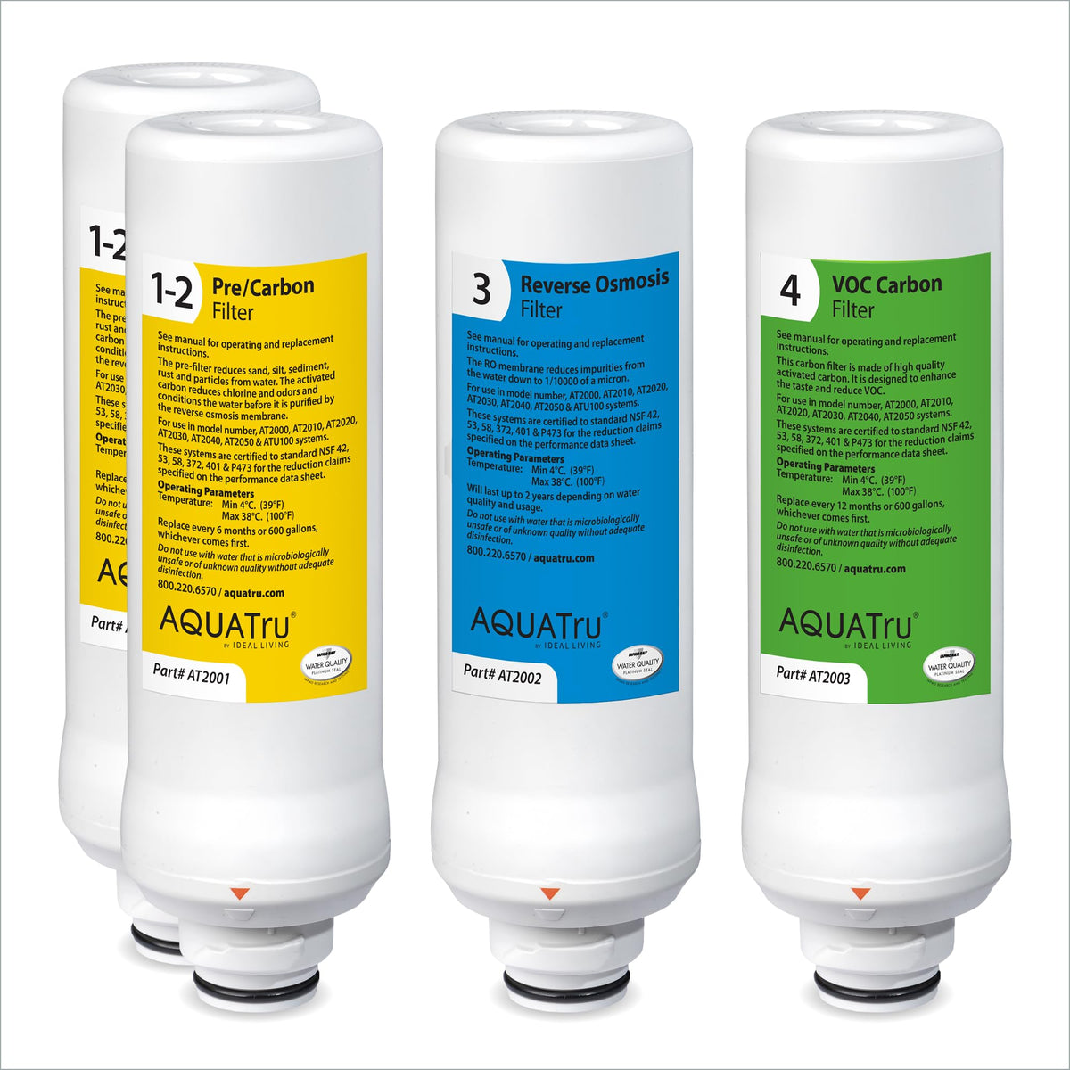 AquaTru Filter 1yr Supply (AquaTru Classic 1yr Supply + RO)