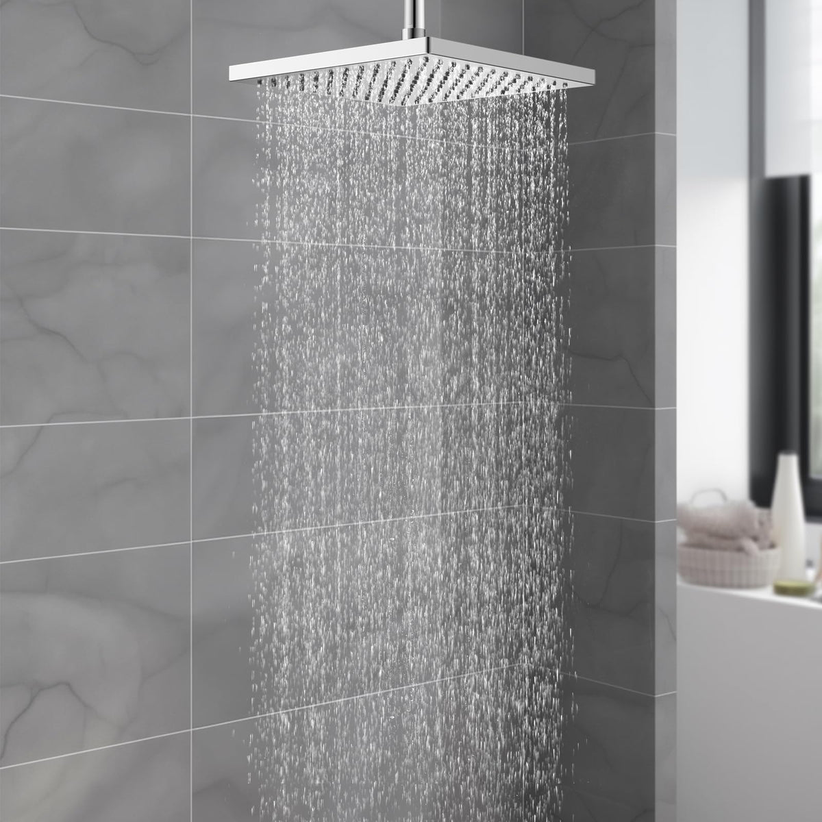 cUPC Certified Metal High Pressure 10'' Rain Shower Head (Chrome / 10 Inch)