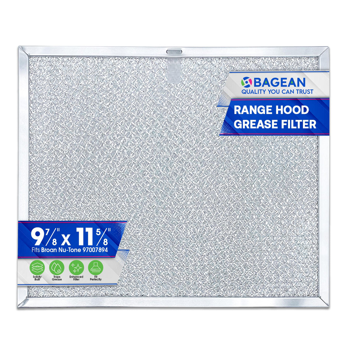 Stove Vent Filter 9.9"x11.6" 97007894 Fits Nutone Broan Range Hood Filter