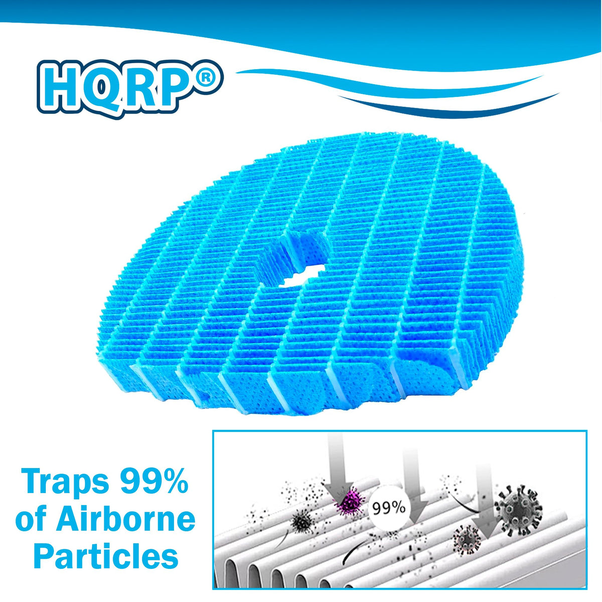 Humidifying Wick Filter compatible with Sharp KC850U KC860U KC (1-Pack)