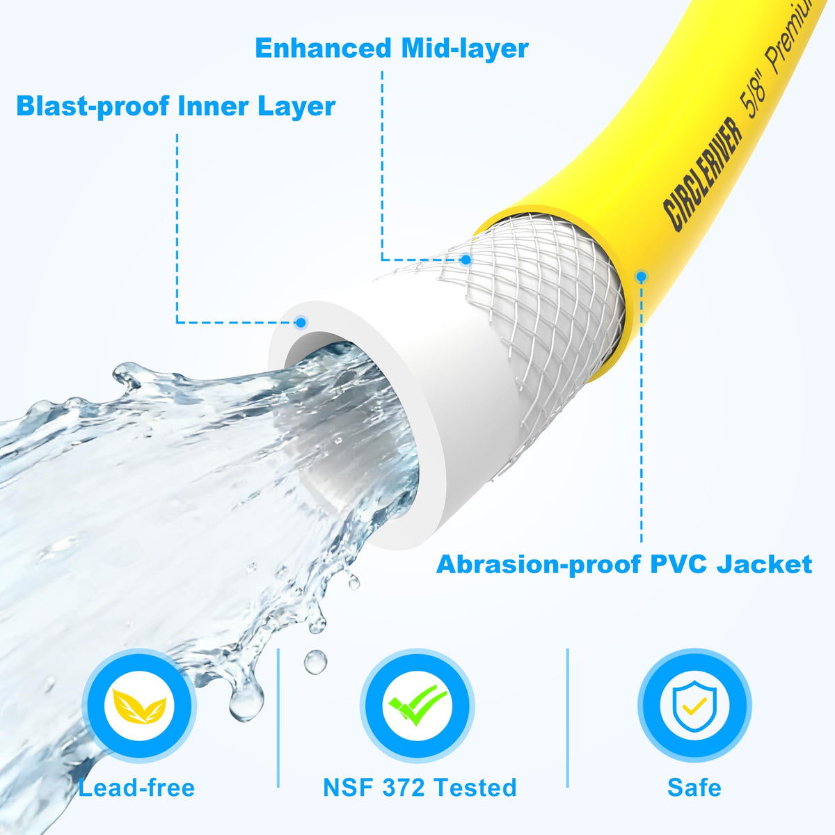 RV Drinking Water Hose 35FT (35FT / Yellow)