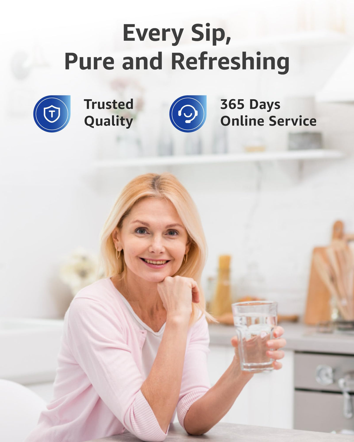 Pitcher Water Filter Replacement for Brita® Filters (4 Count / Classic)