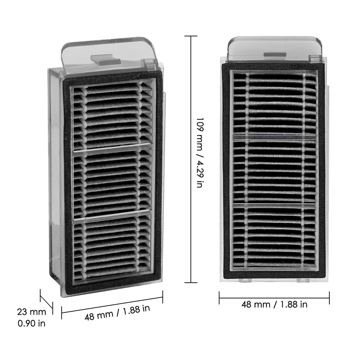 4 Replacement HEPA Filters for Dreame X50 Ultra (X50 Ultra HEPA Filter(4 Pieces))