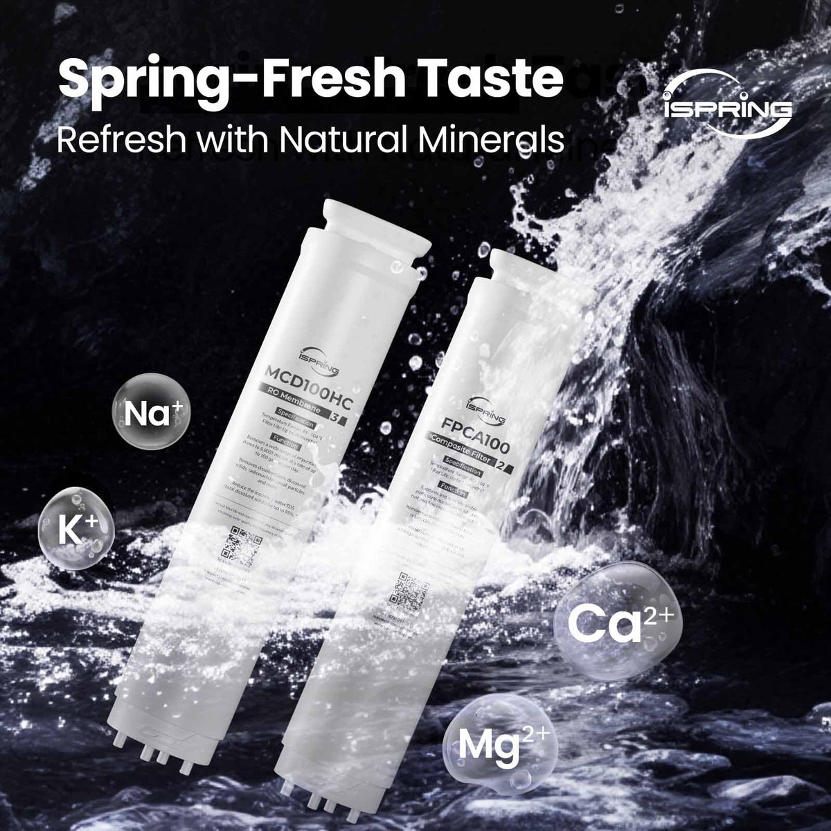 RCD100UHCG UV Alkaline Hot & Cold Countertop Reverse Osmosis Water Filter Dispenser with Mineral & LED UV Filter