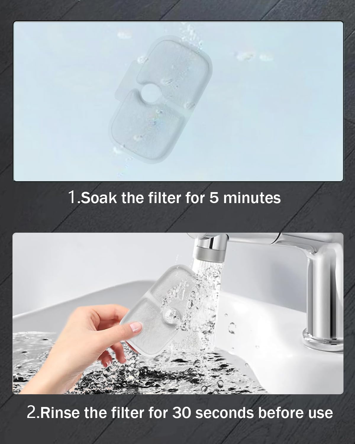 12 Pack Cat Water Fountain Filter fit Petli bro Dockstream Fountain PLWF005