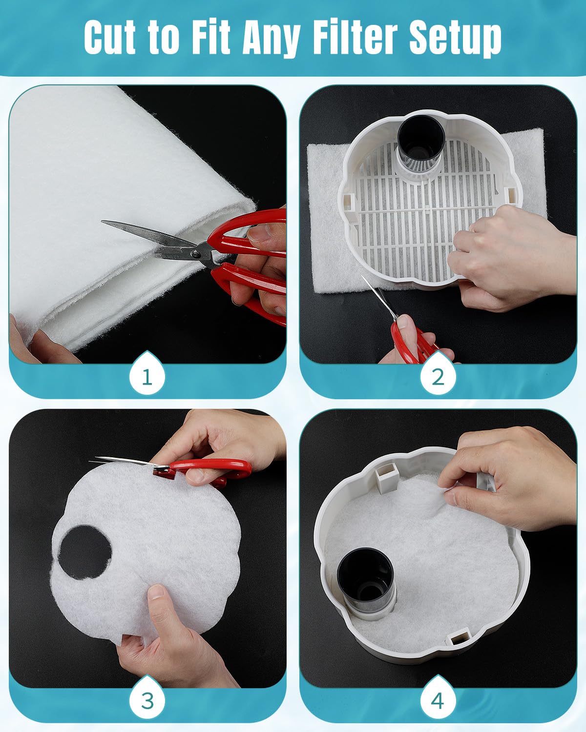 200 Micron Fine Aquarium Polishing Filter Pad