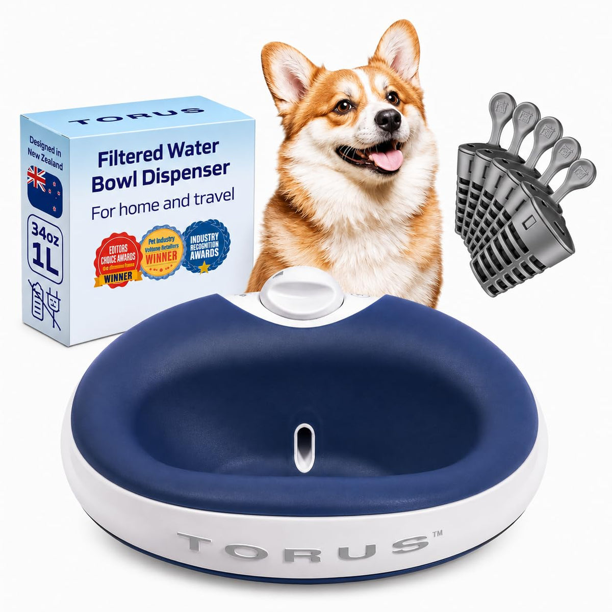 Filtered Portable Dog Water Dispenser