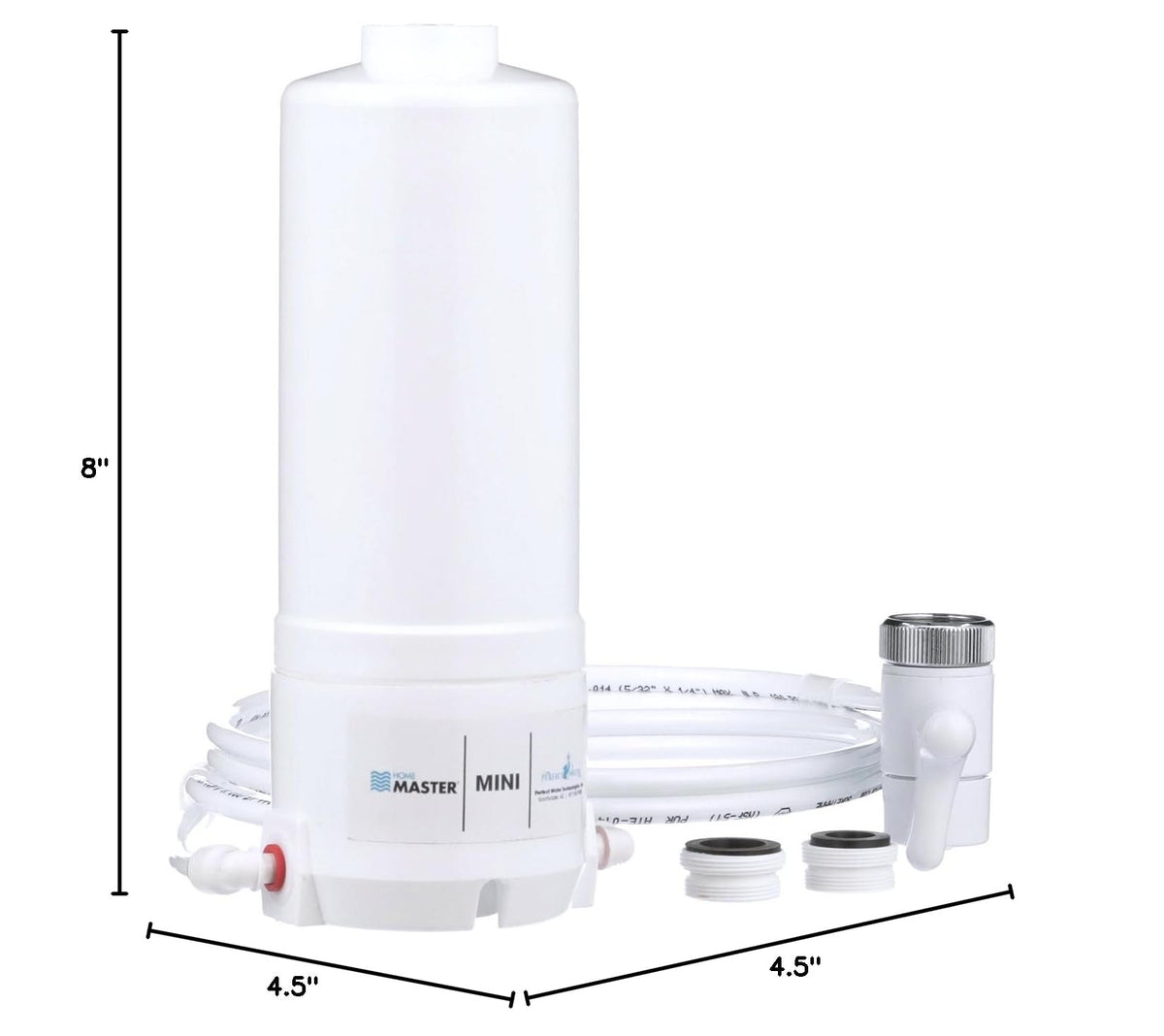 HM-MINI-1CCB Countertop Faucet Filter, 1500 Gallons Replaceable Filter, 1-Micron Absolute, Powerful Catalytic Carbon, Removes Chloramines, Chlorine, Chemicals, VOCs & More, Made in USA (Mini 1CCB)