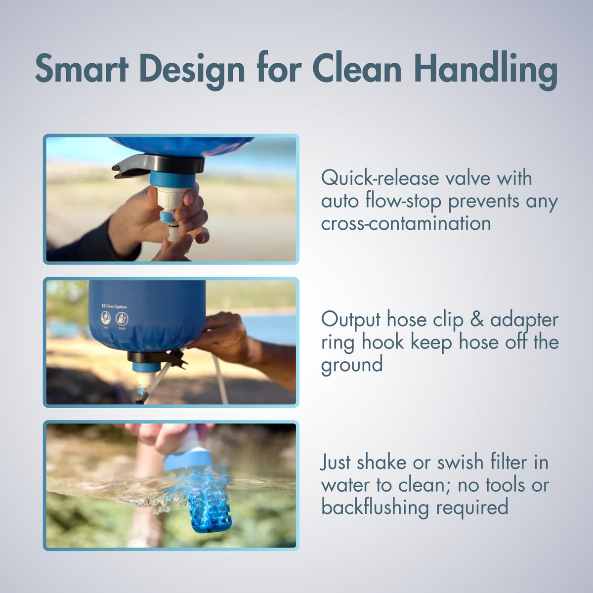 BeFree Gravity Water Filter 6L for Camping & Group Use (Gravity 6L)