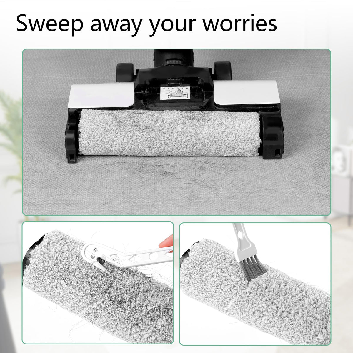 Repalcement Brush Roller & HEPA Filters Kit for Tineco S3 (FLOOR ONE S3/iFLOOR 3 Roller+Filters)