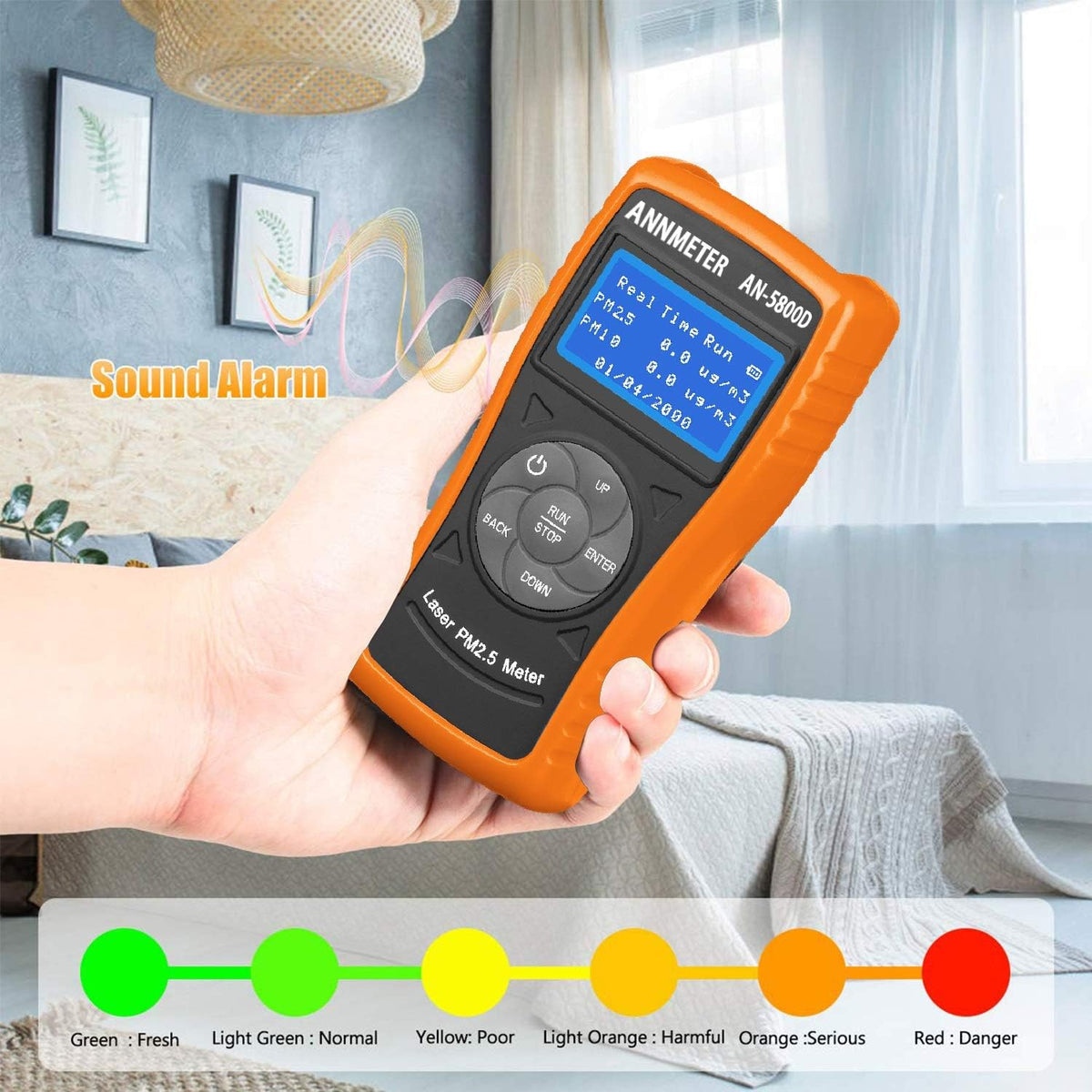 Air Quality Monitor (orange)