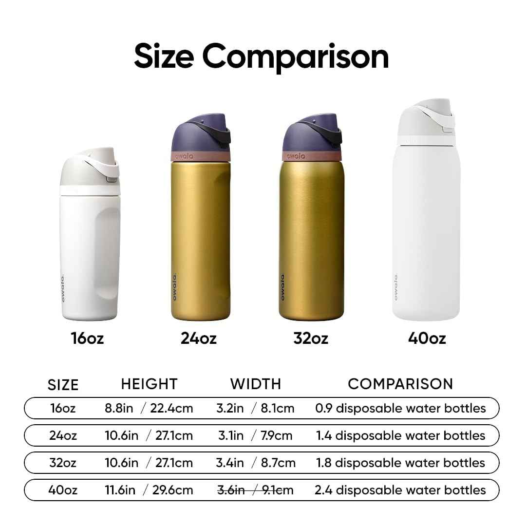 FreeSip Stainless Steel Water Bottle 24 oz Bold Move (Bold Move / 24 Ounces)