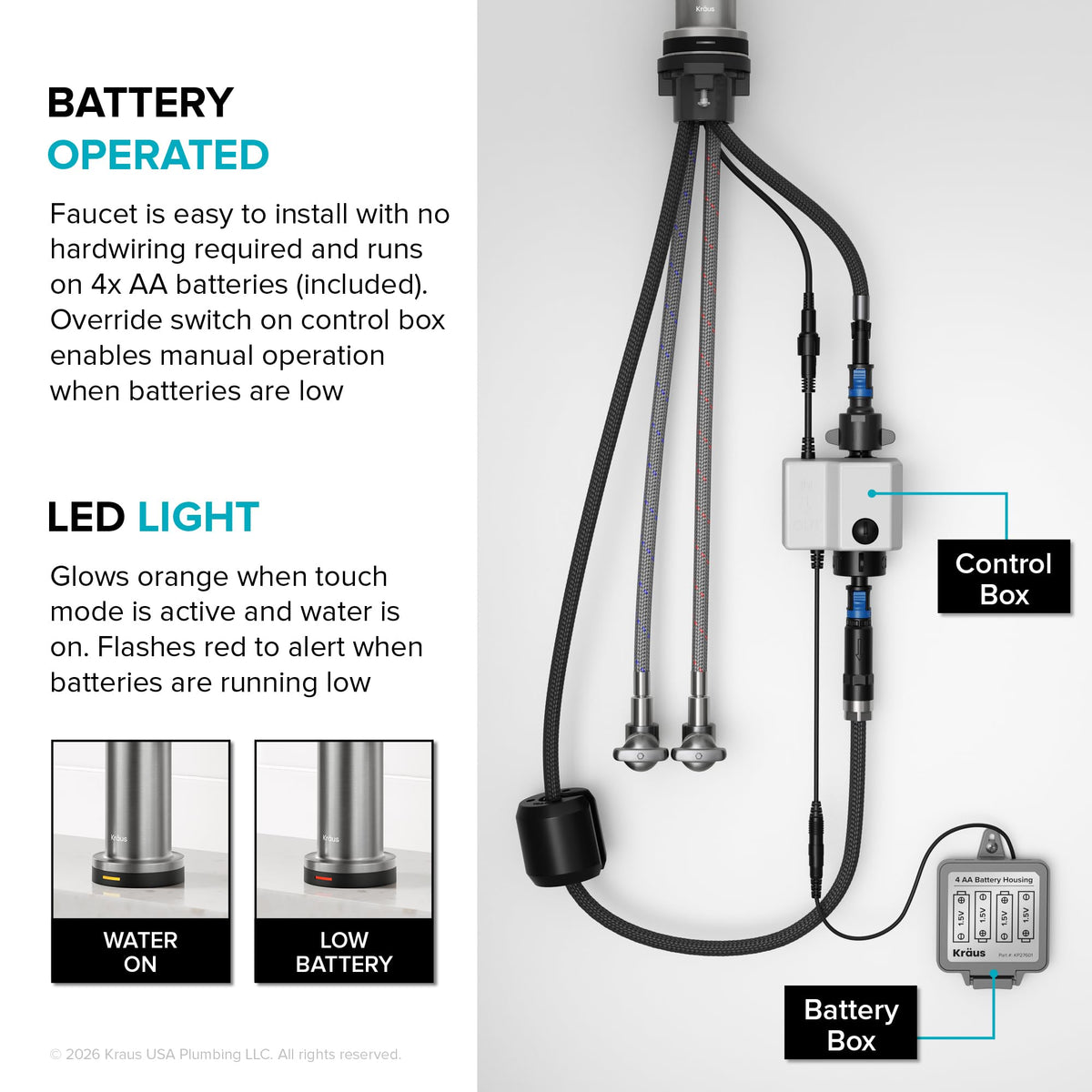 Oletto Touch Kitchen Faucet w (Pull Down Touch Faucet / Spot Free Stainless Steel)