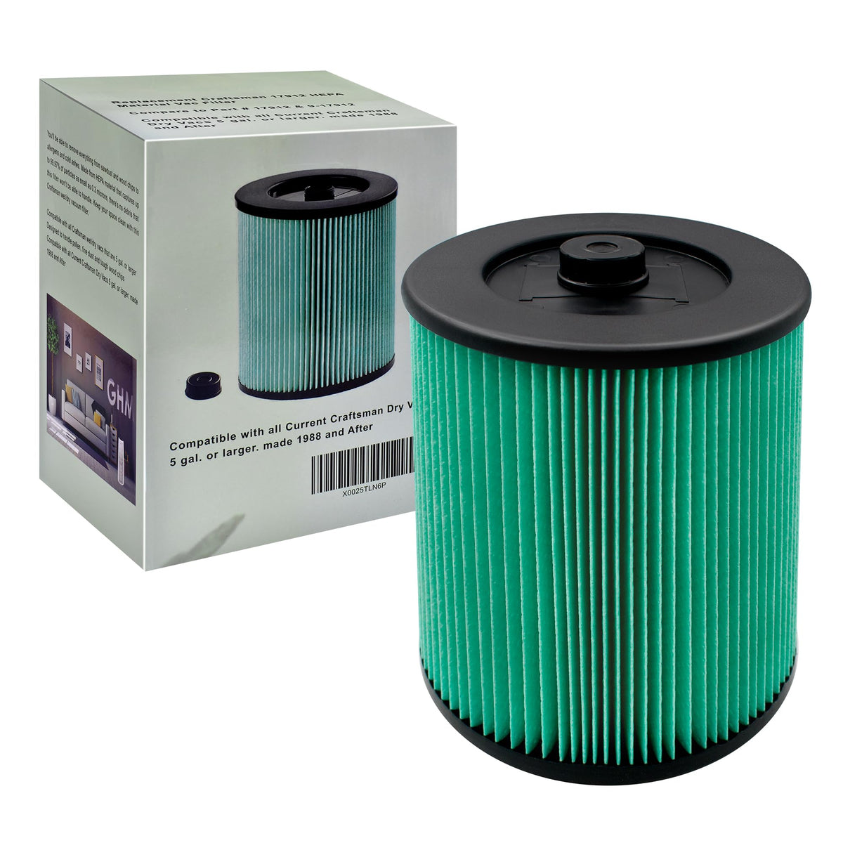 17912 & 9 17912 HEPA Vacuum Filter Compatible with Filter No.9 (17912)