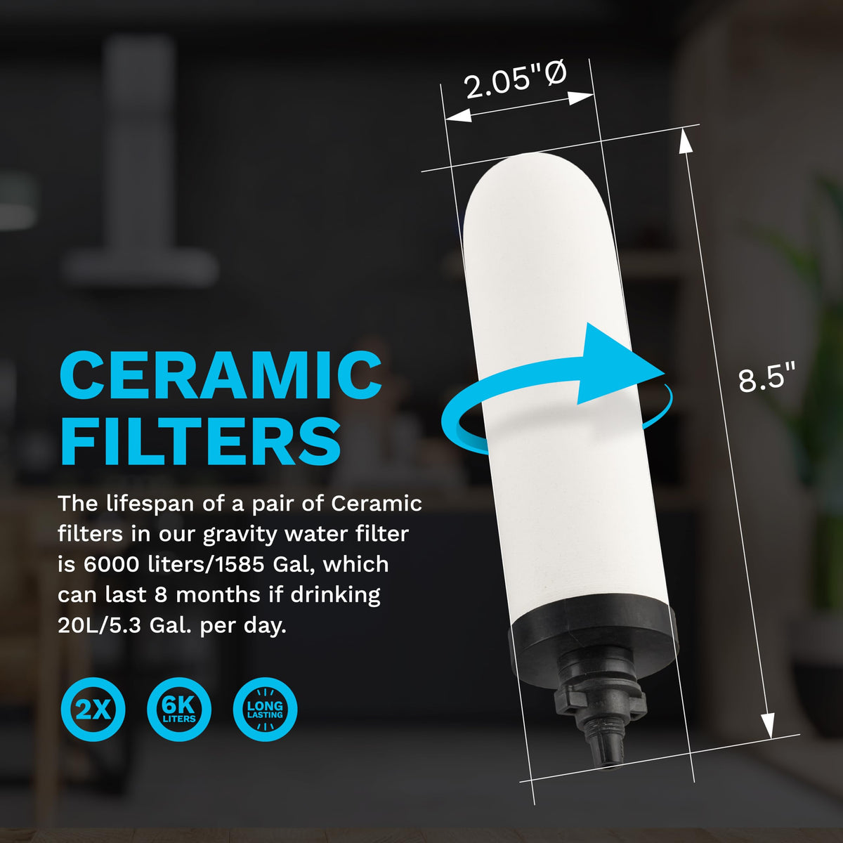 Ultra Gravity Water Filter System (Survivor Filter Ultra Gravity Water Filter System and Ceramic Filters)