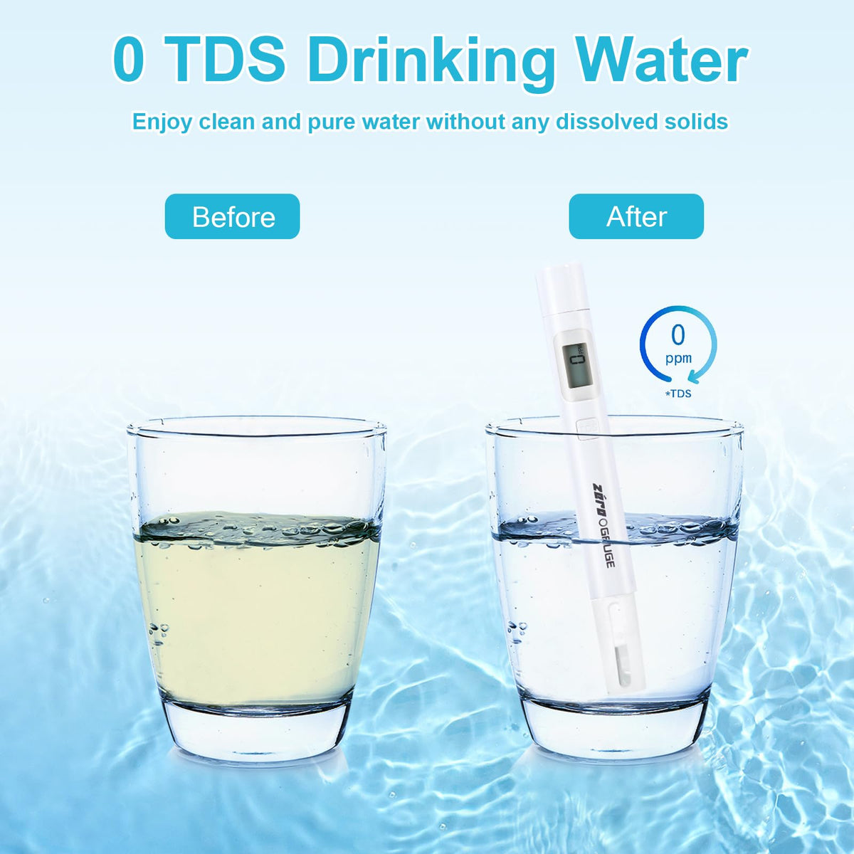 VIPHASES 6 Stage 0 TDS Water Filter Cartridge for ZR (1 pack)