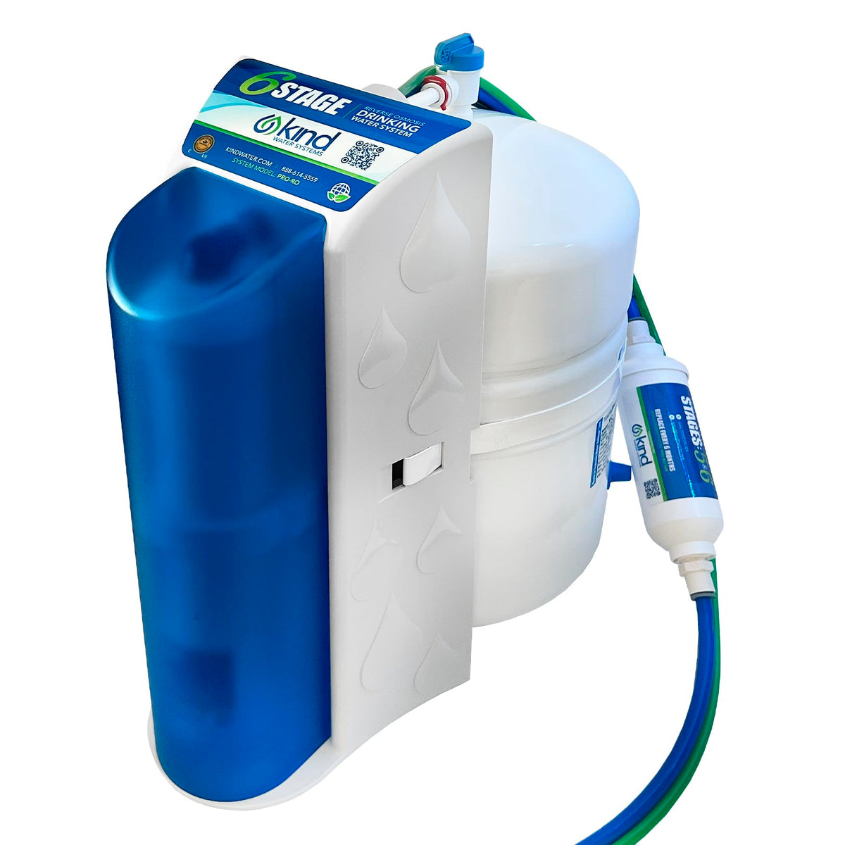 6 Stage Reverse Osmosis Drinking Water System (No Faucet Included / Plain)