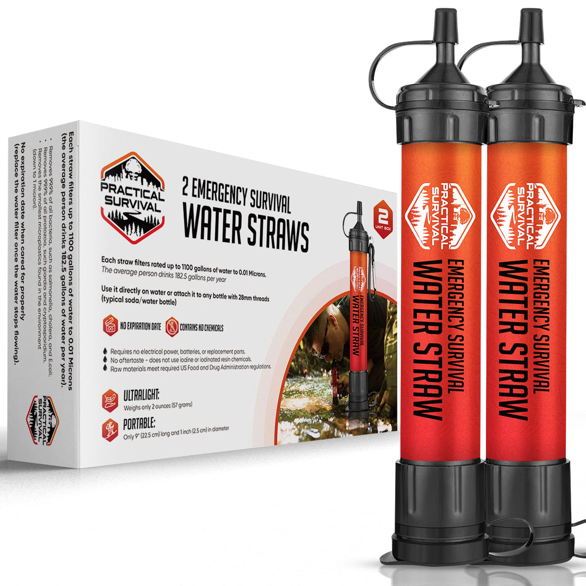 Reusable Emergency Water Filter Straws