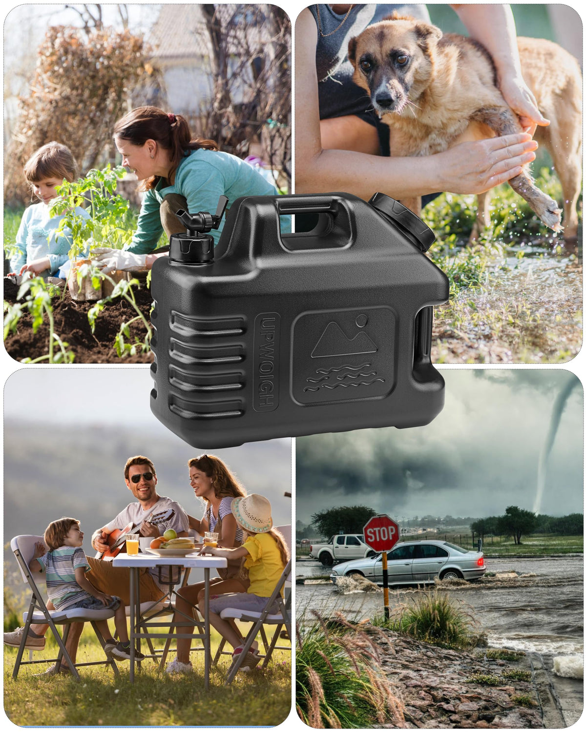 3.5 Gallon Camping Water Jug with Spigot (Matte Black)