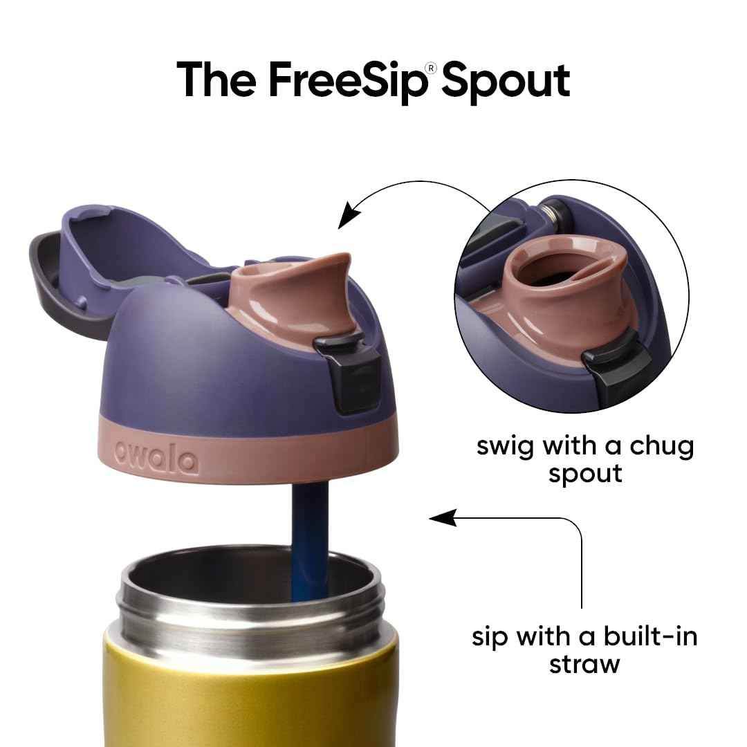 FreeSip Stainless Steel Water Bottle 24 oz Bold Move (Bold Move / 24 Ounces)