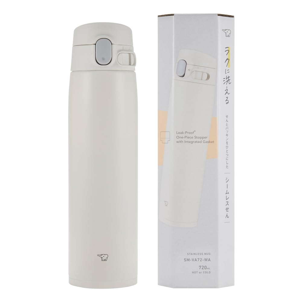 SM VA72WA Vacuum Bottle 24 Ounce White (24 Ounces / White)